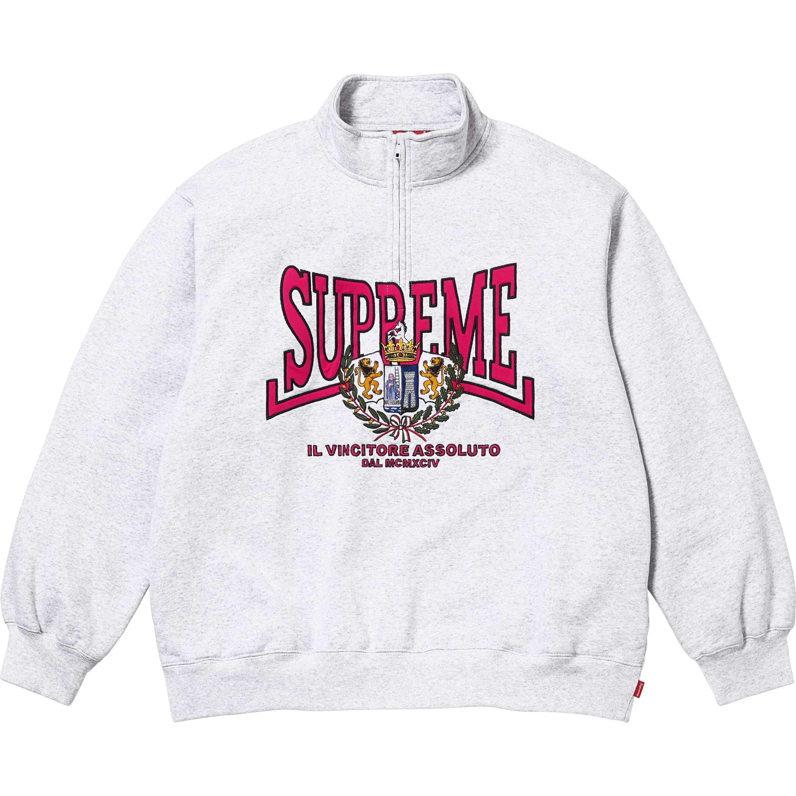 Crest Appliqué Half Zip Pullover view 8